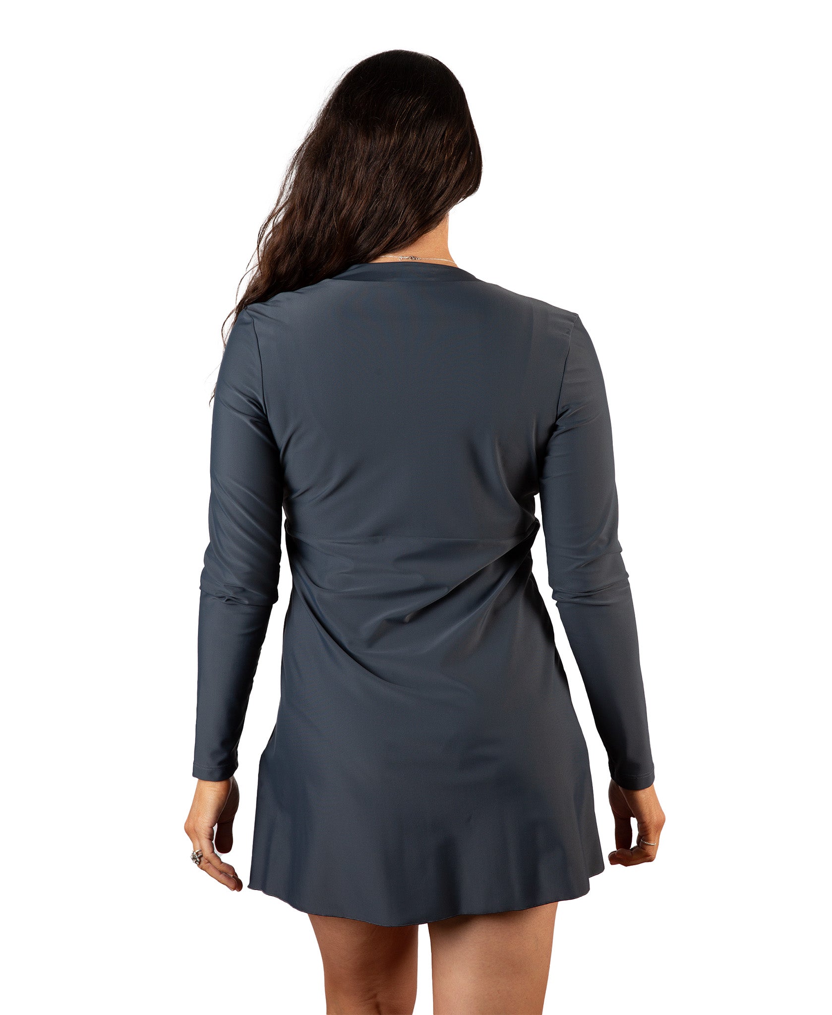 Swimdress; swimdresses; spf50+; carbon grey