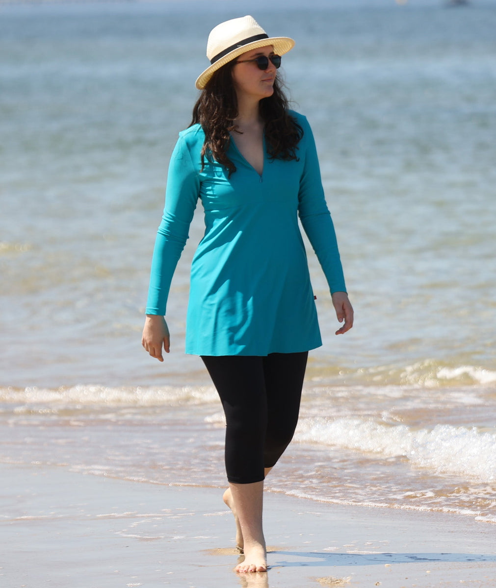 ALine Swim Dress Airlie Amalfi Green Suncheeter Australia