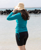 Rash top; Rash guard; Rash vest; sun protection swimwear; amalfi green