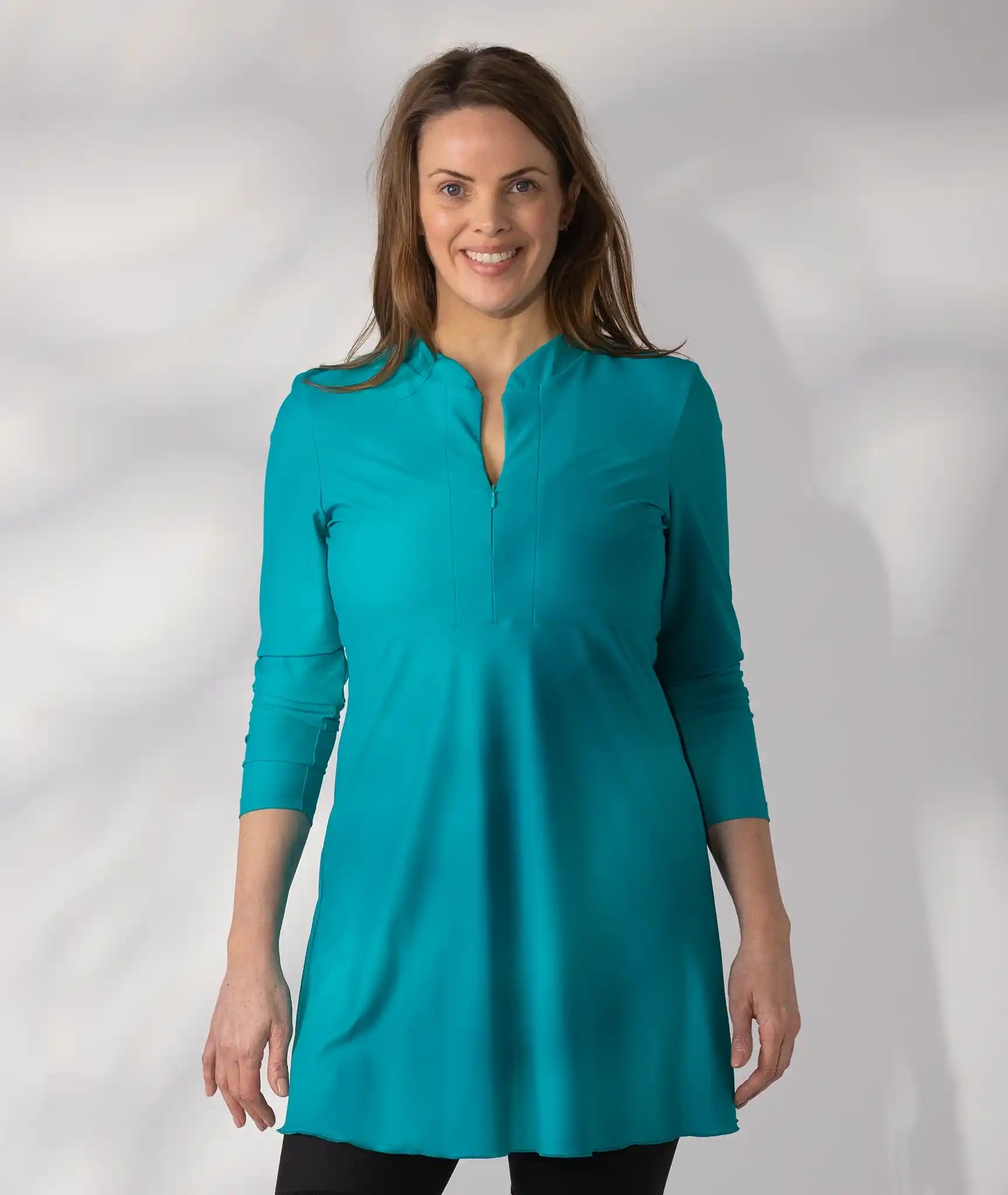 Swim Dress Amalfi Green Size 12 front