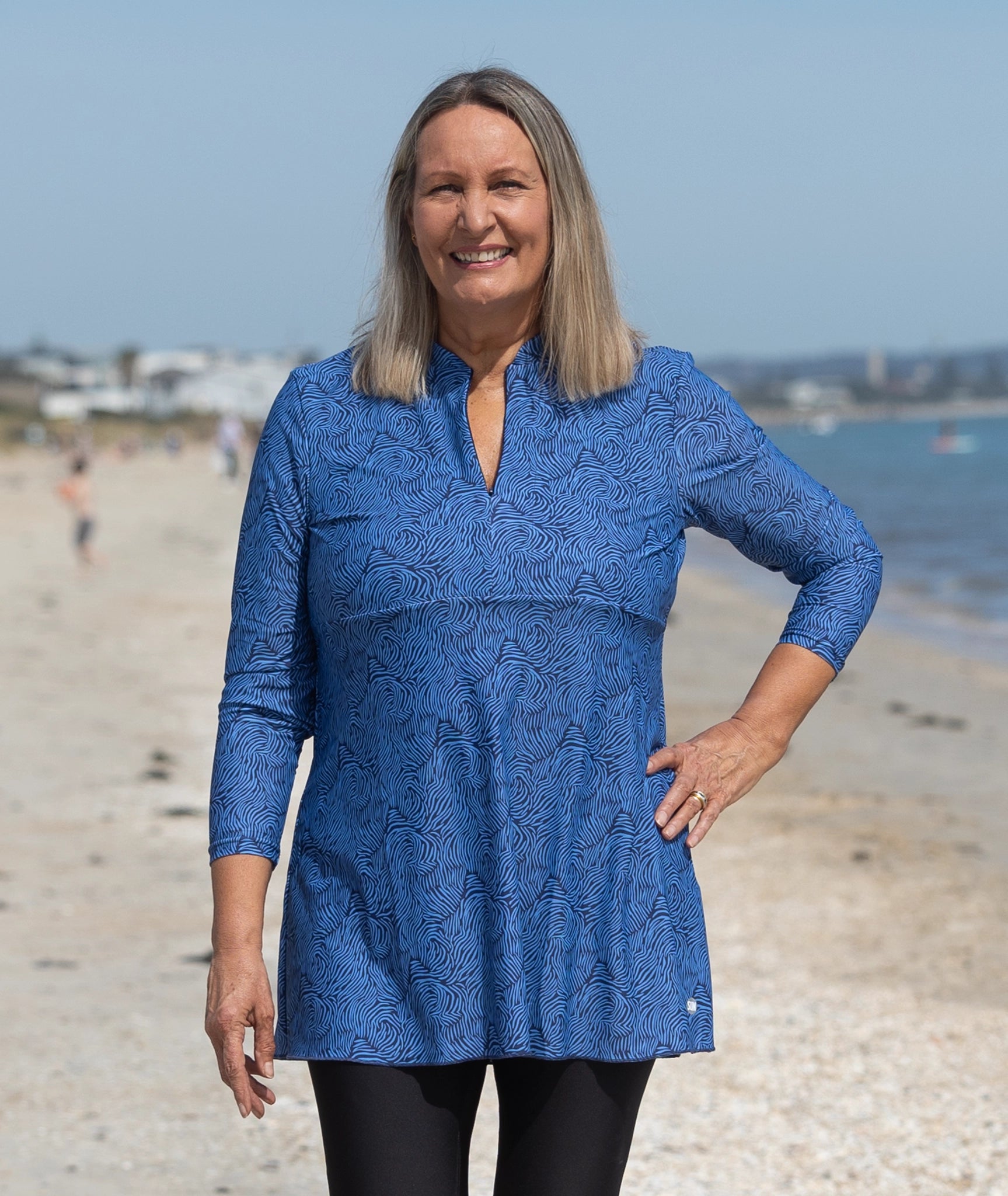 Swim_Dress_Blue_Print_size16_Beach