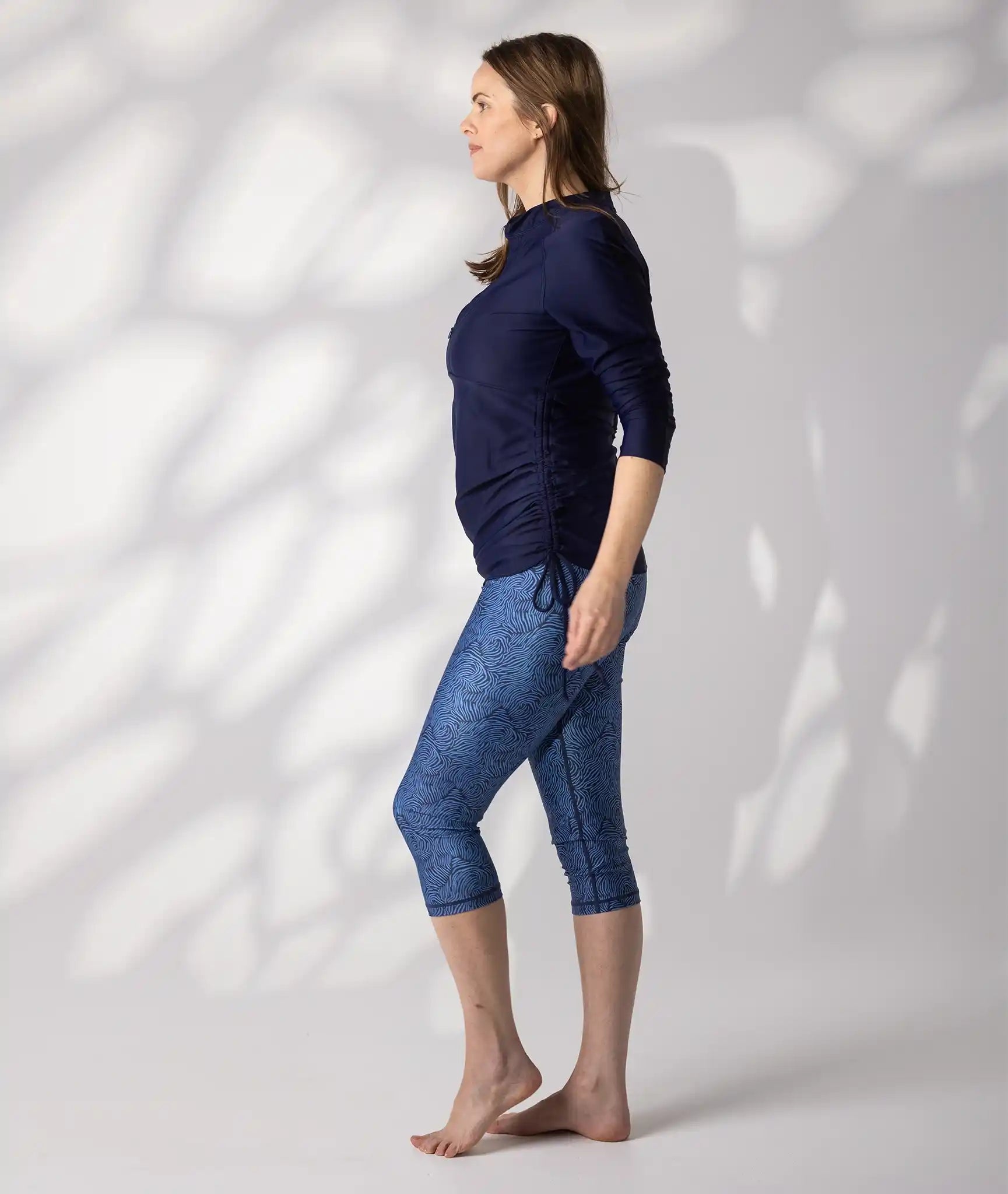 Swim Rash top Navy 12 side