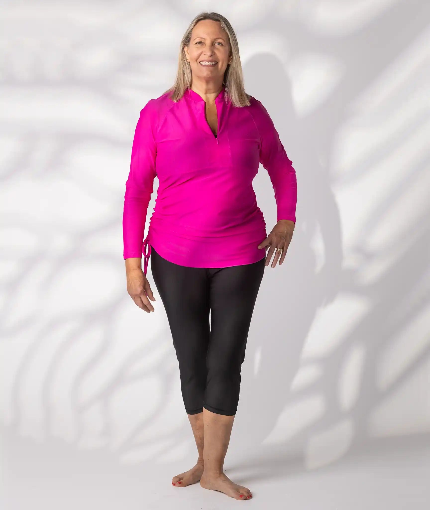 Swim Rash top Thai Pink size 16 front