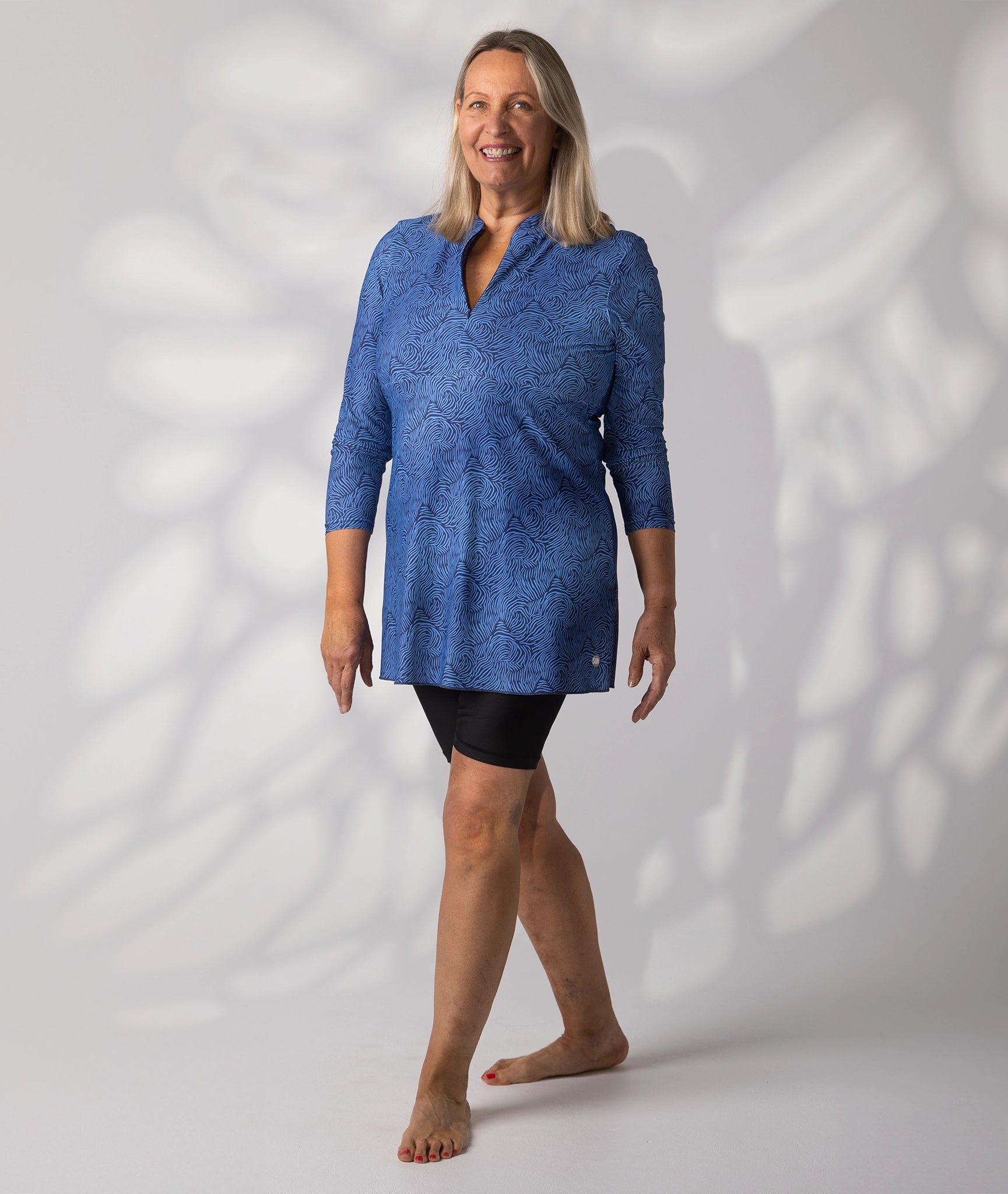 Swim_dress_blue_print_short_legging_black_size16_side