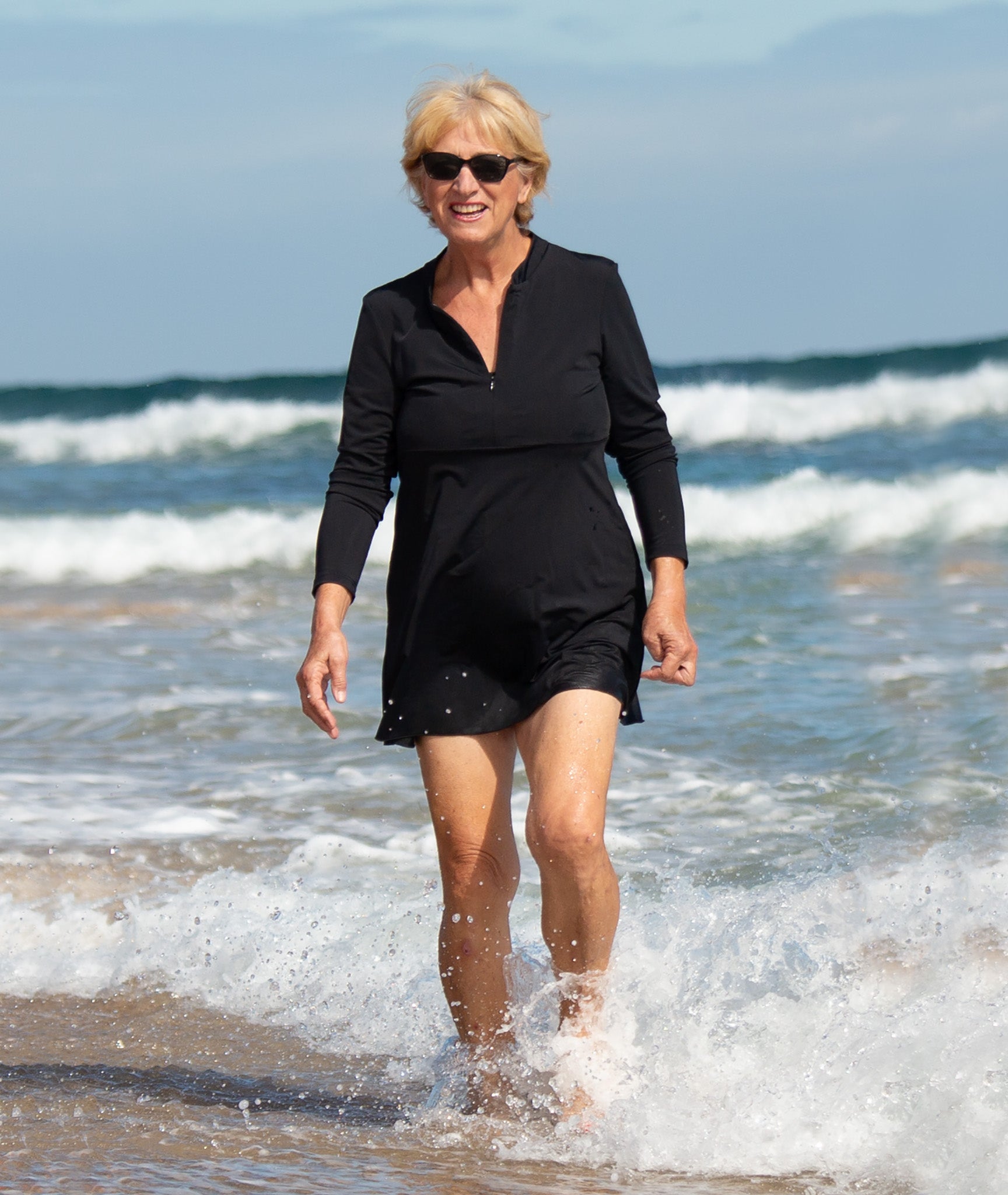 Swimdresses; swim dress; coverup; aussie; UVP50+; black