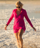 Swimdresses; Swimdress; UVP50; aussie swimwear; coverup; thai pink