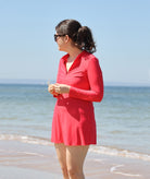 Swim dresses; Swimdress; UVP50; aussie swimwear; coverup; watermelon