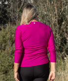 Crew Rash top Hibiscus back