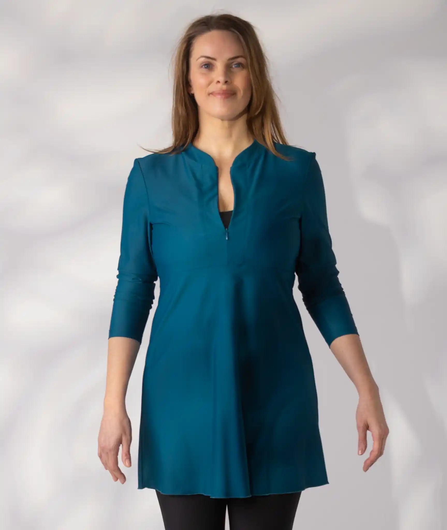  Swim Dress Teal Size 12 front