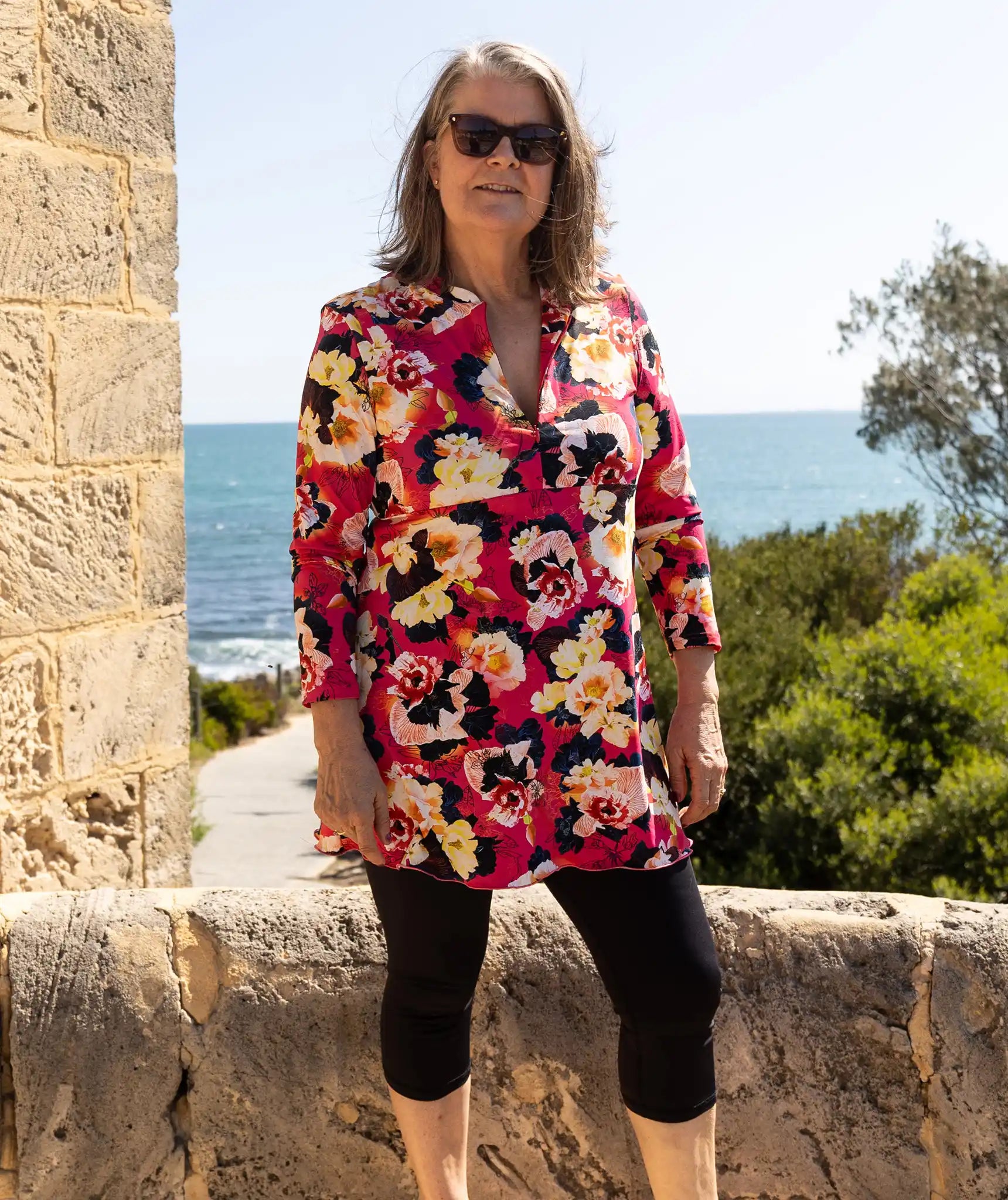 Swim_Dress_Sunset Rose_Beach