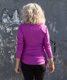 Swim Rash Top Mid Pink Back