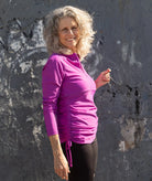 Swim Rash top Mid Pink Side