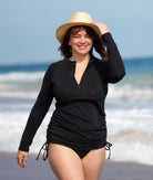 Swim Rash top Black size 16 beach