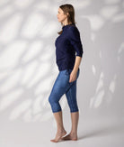 Swim Rash top Navy 12 side