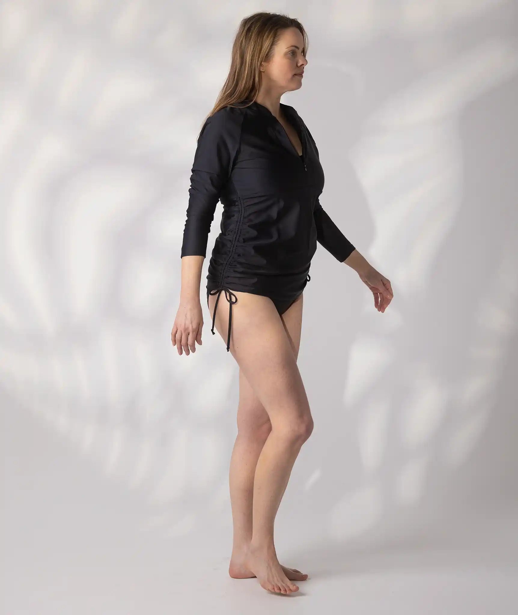 Swim Rash top Black size 12 side