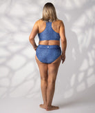 Swim Crop Top Bather Bottom Blue Print 16 back